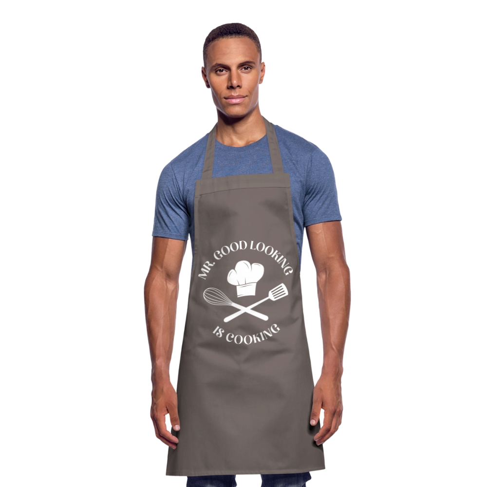 Mr. Good Looking is cooking – Schürze für charmante Küchenchefs - Grau