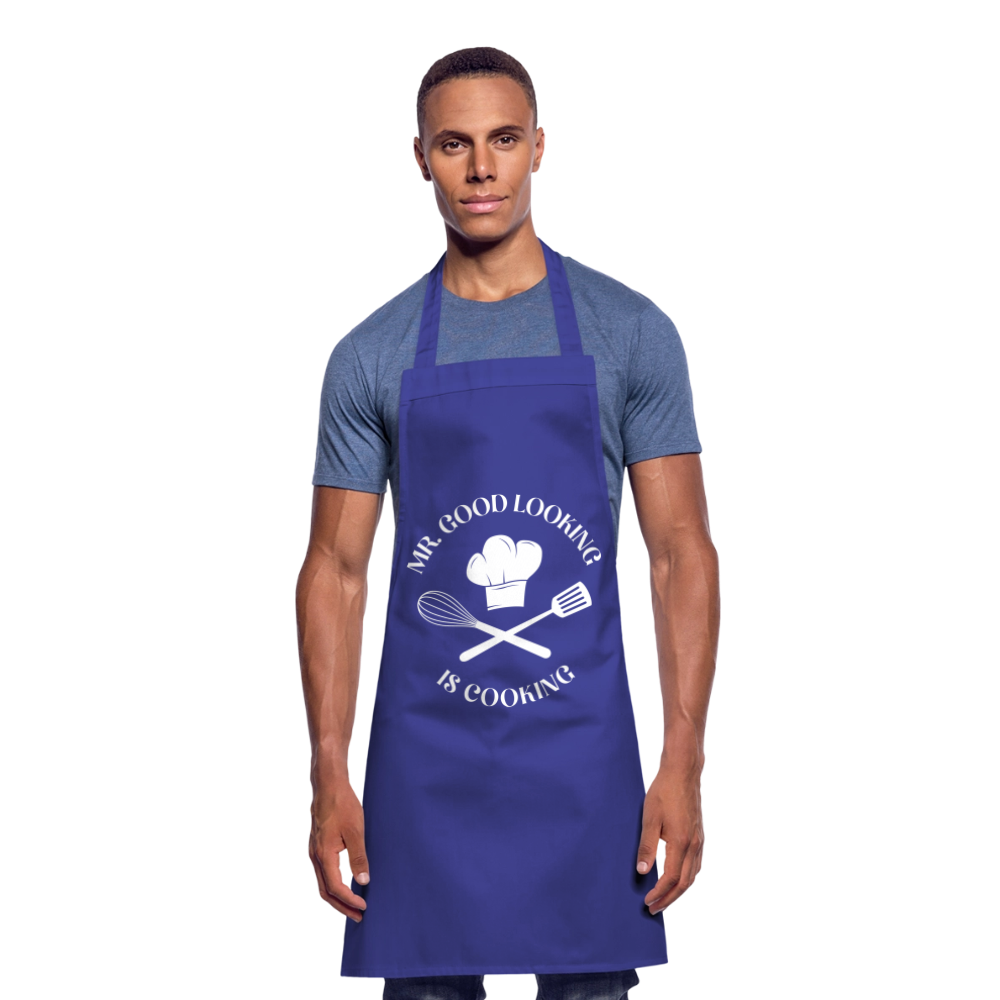 Mr. Good Looking is cooking – Schürze für charmante Küchenchefs - Royalblau