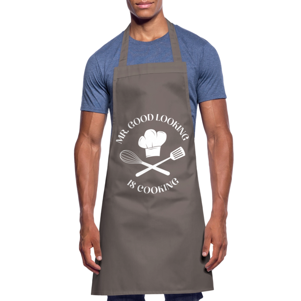 Mr. Good Looking is cooking – Schürze für charmante Küchenchefs - Grau