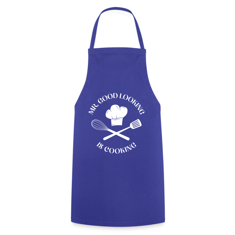 Mr. Good Looking is cooking – Schürze für charmante Küchenchefs - Royalblau