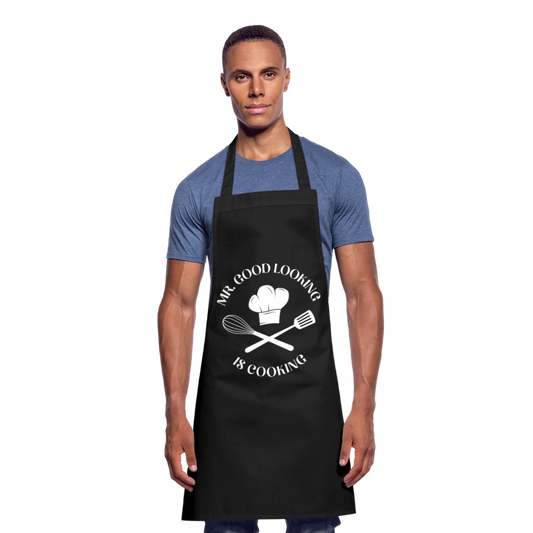 Mr. Good Looking is cooking – Schürze für charmante Küchenchefs - Schwarz