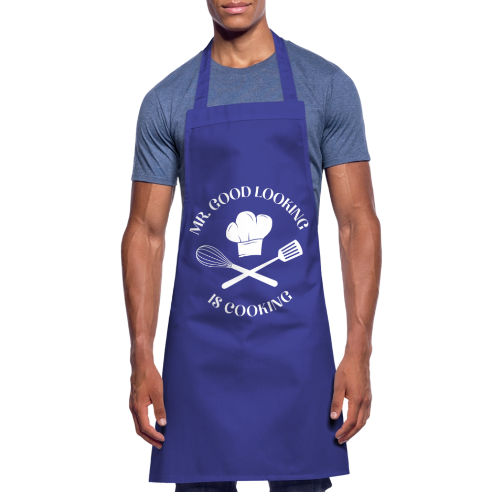 Mr. Good Looking is cooking – Schürze für charmante Küchenchefs - Royalblau