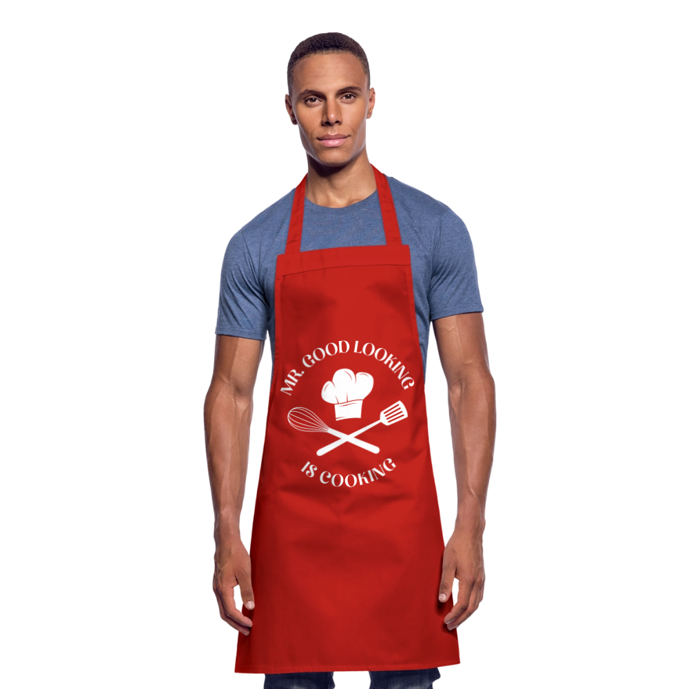 Mr. Good Looking is cooking – Schürze für charmante Küchenchefs - Rot